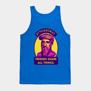 Pythagoras Portrait and Quote Tank Top